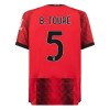 Maglia ufficiale AC Milan B. Toure 5 Casa 2023-24 per Uomo